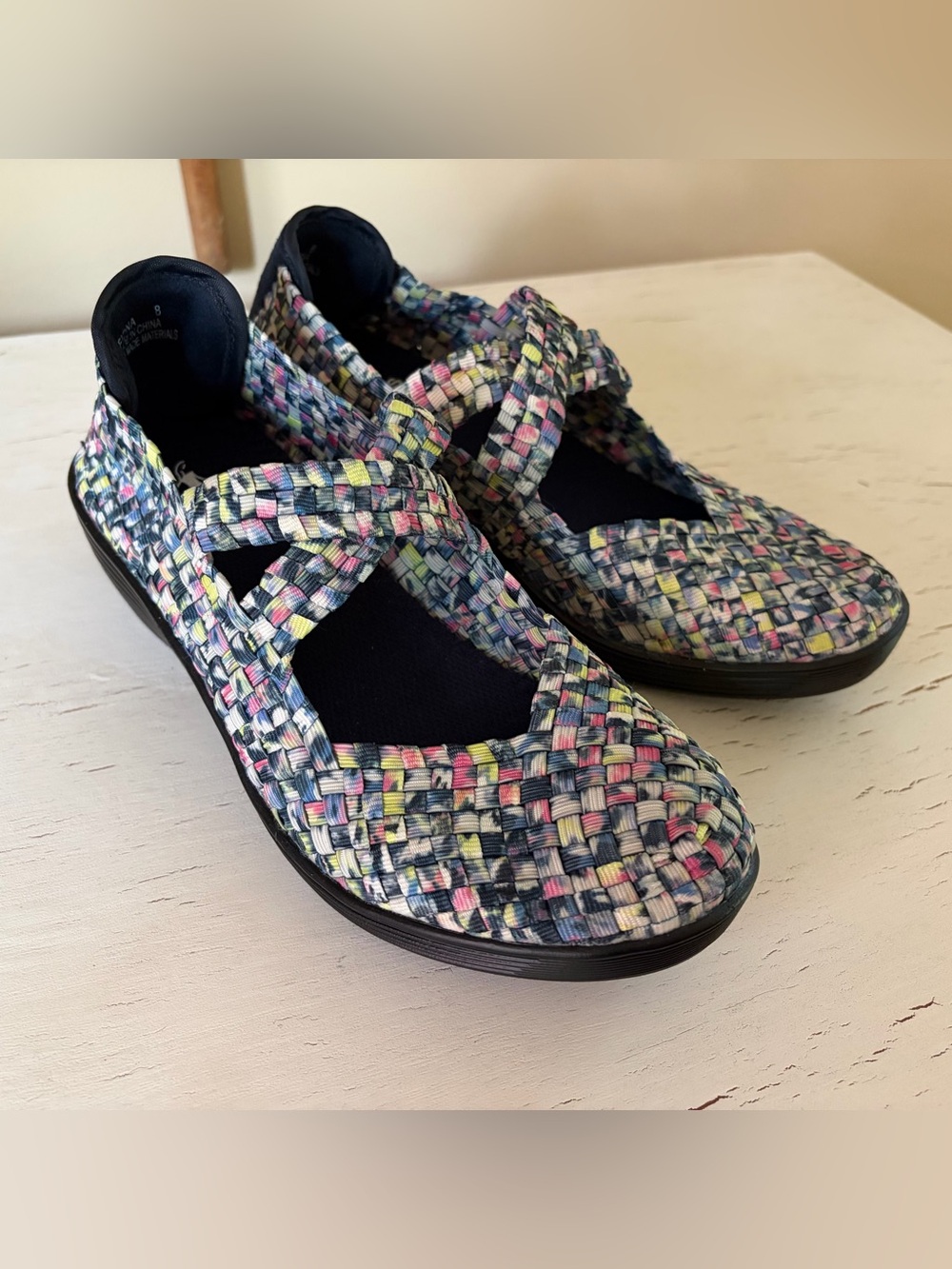 Corey’s Fiona Basketweave Platform Wedge Shoes❤️